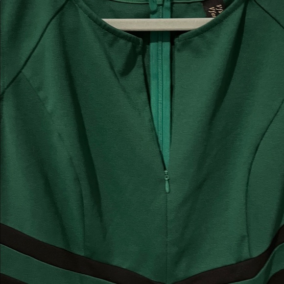 NWT Sleeveless Midi Dress! Formal or Cocktail Colorblock Formal Dress - Picture 5 of 7